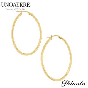 UNOAERRE（ウノアエレ） UNOAERRE K18イエローゴールド デザインフープ