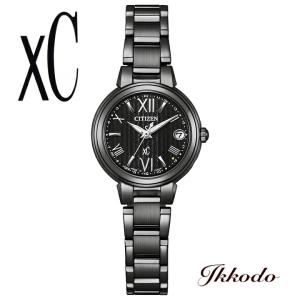 CITIZEN XC エコドライブ　トノー型　黒文字盤　腕時計　電波ソーラー XC シチズン クロスシー CITIZEN xC エコドライブ 時計 トノー