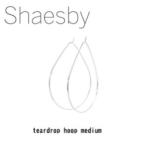 Shaesby（シェイスビー） ドロップ型フープピアス K14イエローゴールド 