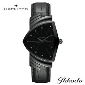 ボーナスストア＋10% ハミルトン HAMILTON ベンチュラ Ventura クォーツ (ブラックPVD) 正規品 腕時計 2年保証 H24401731