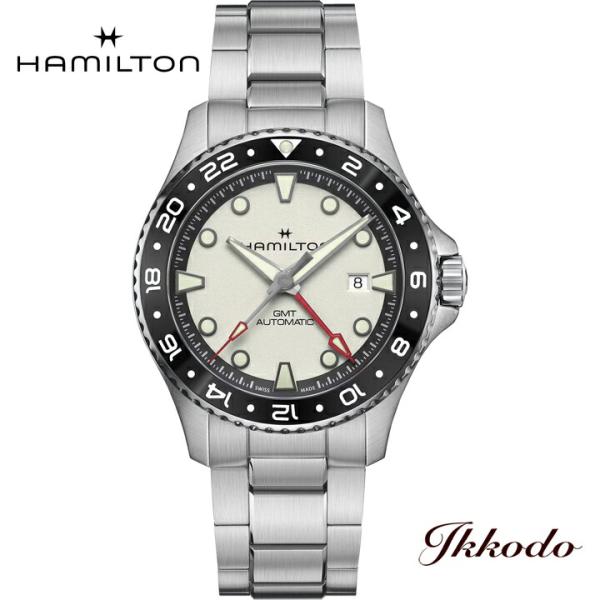 ボーナスストア＋10%【ご購入特典対象商品】ハミルトン カーキ ネイビースキューバ オート GMT ...