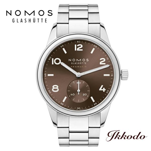 NOMOS GLASHUTTE ノモス クラブスポーツ ネオマティック タバコ 自動巻き ブラウン文...