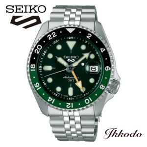 【Duyie】SEIKO 自動巻き時計 ダークグリーン Seiko 5 Sports セイコー 5スポーツ SKX Style GMTモデル SBSC019