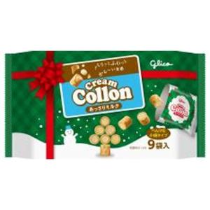 グリコ クリームコロン 大袋 あっさりミルク クリスマス 12袋（11月中旬頃入荷予定）
