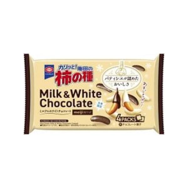 亀田製菓 柿の種 ミルク＆ホワイトチョコレート 4P×12袋（11月中旬頃入荷予定）