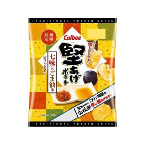 カルビー 堅あげポテト 七味とごま油味 60g×12袋
