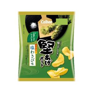 カルビー 堅あげポテト 塩わさび味 60g×12袋