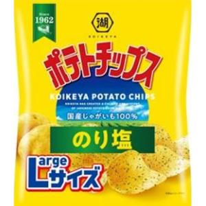 湖池屋 Largeサイズ ポテトチップス のり塩 112g×12袋