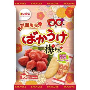 栗山米菓 ばかうけ 梅味 16枚×12袋（1月中旬頃入荷予定）