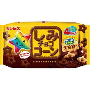 ギンビス しみチョココーン全粒粉 4パック×12袋
