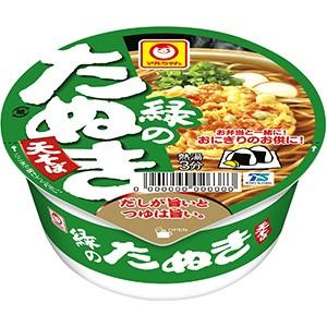 東洋水産 マルちゃん 緑のまめたぬき天そば 45g×12入