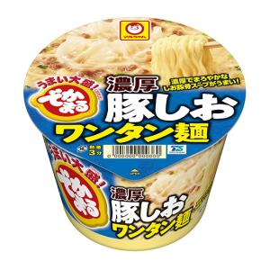 東洋水産 マルちゃん でかまる 濃厚豚しおワンタン麺 12個