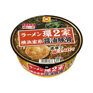東洋水産 マルちゃん ラーメン環2家 横浜醤油豚骨×12個