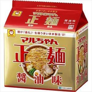 東洋水産 マルちゃん 正麺 醤油味（袋） 5食×6入