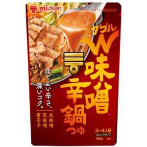 ミツカン W味噌辛鍋つゆ ストレート 750g×6入
