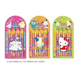 不二家 チョコえんぴつ サンリオ 4本×12個（3月中旬頃入荷予定）