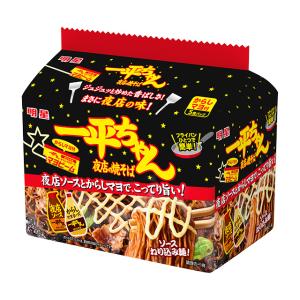 明星食品 一平ちゃん夜店の焼そば（袋） からしマヨ付 5食×6個（4月中旬頃入荷予定）