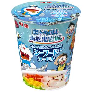 明星食品 映画ドラえもん 新・のび太の海底鬼岩城 シーフード味ヌードル 12個（3月上旬頃入荷予定）