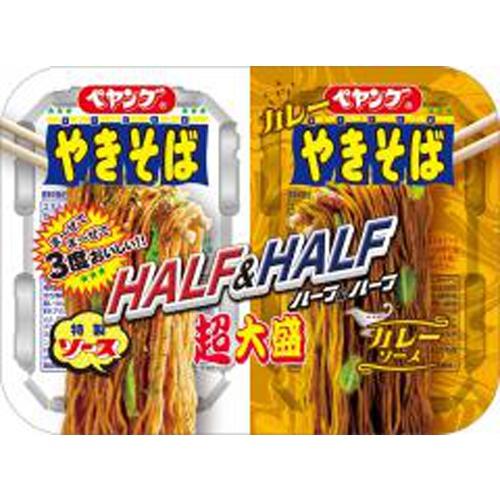 まるか食品 ペヤング 超大盛やきそば ハーフ＆ハーフカレー 12個