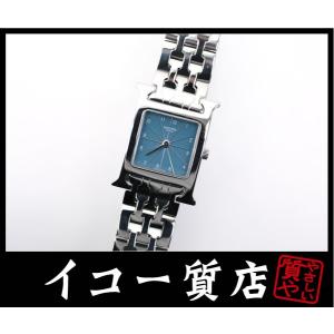 エルメス　Hウォッチ　レディース　HH1.210　ブルーダイヤル　クオーツ　【中古】