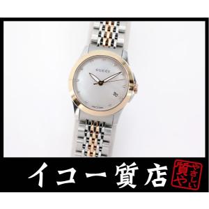 イコー質店　グッチ　Gタイムレス　レディースウォッチ　12Pダイヤ　YA126514　クオーツ　美品...