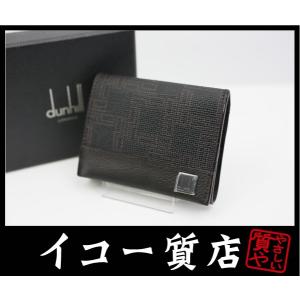 ダンヒル　ディーエイト　コインケース　L2LH80A　PVC×レザー　ブラック　【中古】｜iko78com