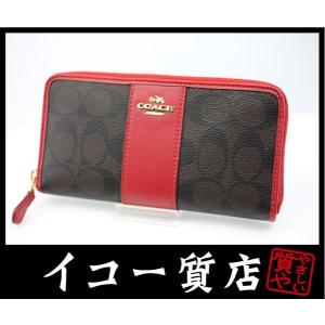 イコー質店　コーチ　★未使用・保管品　プレゼント最適　シグネチャー アコーディオンジップ アラウンド...