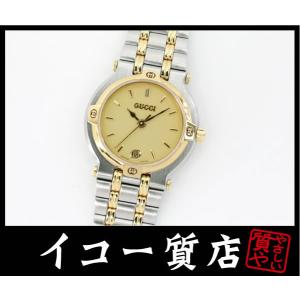 グッチ 時計 □ 9040L ステンレス コンビカラー ゴールド 文字盤