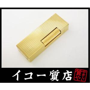 イコー質店　ダンヒル　★極美品　着火良好　ローラガスライター　RL1203　ダイヤカットデザイン　ゴ...
