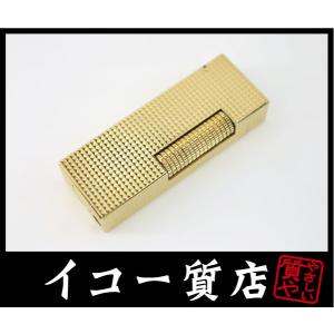 イコー質店　ダンヒル　★希少　着火良好　ローラガスライター　RL1203　ダイヤカットデザイン　ゴー...