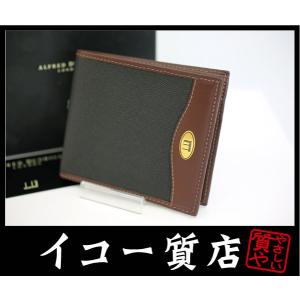 イコー質店　ダンヒル　★未使用・保管品　小銭入れ付　二つ折り財布　FD3010B　チェックライナー　...