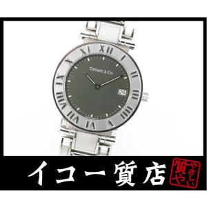 イコー質店　ティファニー　★希少モデル　美品　アトラス　ラウンド　デイト　メンズ　クオーツ　グレーダ...