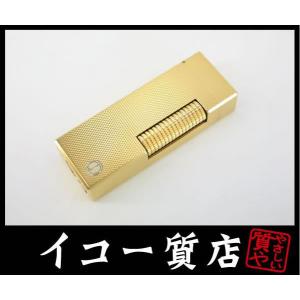 イコー質店　ダンヒル　★希少　着火良好　ローラガスライター　RL1401　ゴールド　総柄デザイン　美...