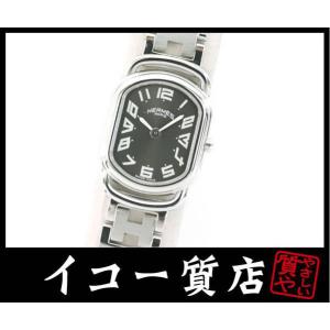 イコー質店　エルメス　★希少　極美品　ラリー　RA1.210　レディース　ブラックダイヤル　クオーツ...