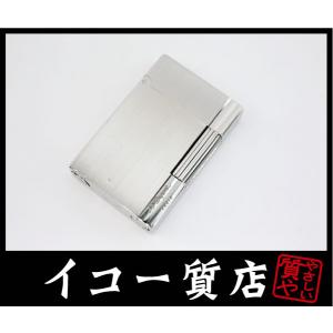 イコー質店　デュポン　★希少　着火良好　反響音良品　ガスライター　ギャッツビー　18313　シルバー...