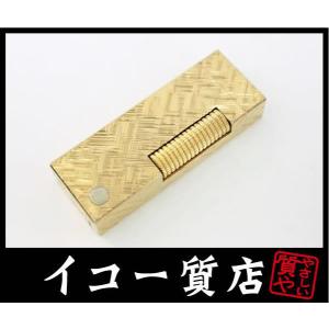 イコー質店　ダンヒル　★希少　美品　着火良好　ローラガスライター　RL1407　ゴールド　モザイクカ...
