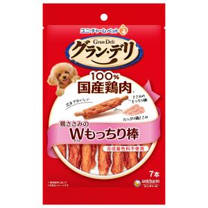 ユニ・チャーム ペット グラン・デリ 鶏ささみのダブルもっちり棒 7本 1ケース36個セット