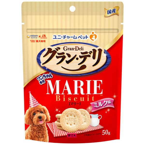 ユニ・チャーム ペット グラン・デリ ワンちゃん専用マリービスケット ミルク味 50g 1ケース32...