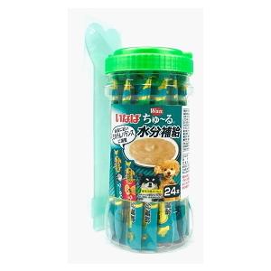 いなば 犬用 ちゅ〜る水分補給 24本入り とりささみビーフ味 とりささみチキン味 PD-06（お取り寄せ・アウトレット品・スプーンのおまけ付き）