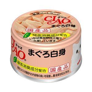 いなばペットフード いなば チャオ缶 まぐろ白身 85g A-01 : イコア