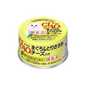 いなばペットフード いなば チャオ缶 まぐろ＆とりささみ チーズ入り