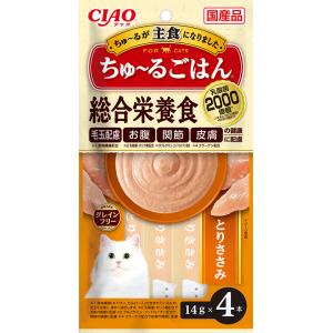 いなば チャオ ちゅ〜るごはん 総合栄養食 とりささみ 14g×4本 SC-463 1ケース48個セ...