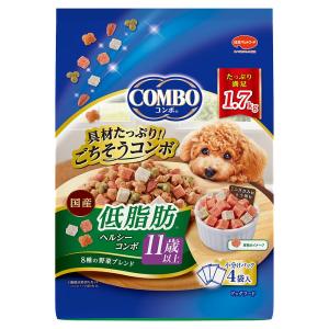 日本ペットフード コンボ ドッグ 低脂肪 11歳以上 1.7kg 1ケース8個セット｜ikoapetfood