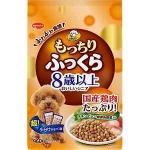 日本ペットフード もっちりふっくら 8歳以上 チキン・野菜入り 960g 1ケース6個セット