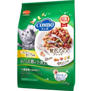 日本ペットフード コンボ キャット まぐろ味・かつおぶし・小魚添え 700g 1ケース12個セット｜ikoapetfood