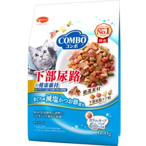日本ペットフード コンボ キャット 猫下部尿路の健康維持 まぐろ味・減塩かつおぶし添え 600g 1ケース12個セット｜ikoapetfood