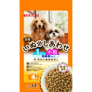 ペットライン いぬのしあわせ 小粒 1歳から 低脂肪タイプ 1.3kg 1ケース6個セット