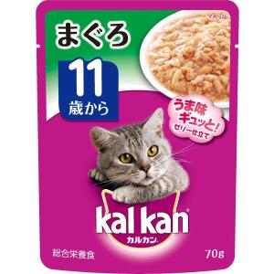 MARS（ペット用品、食品） カルカン パウチ 11歳から ゼリー仕立て まぐろ 70g×160個 カルカン 猫缶、ウエットフードの商品画像