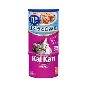 マースジャパン カルカン ハンディ缶 11歳から まぐろと白身魚 160g×3缶パック 1ケース18個セット