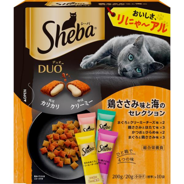 マースジャパン シーバ デュオ 鶏ささみ味と海のセレクション 200g SD11